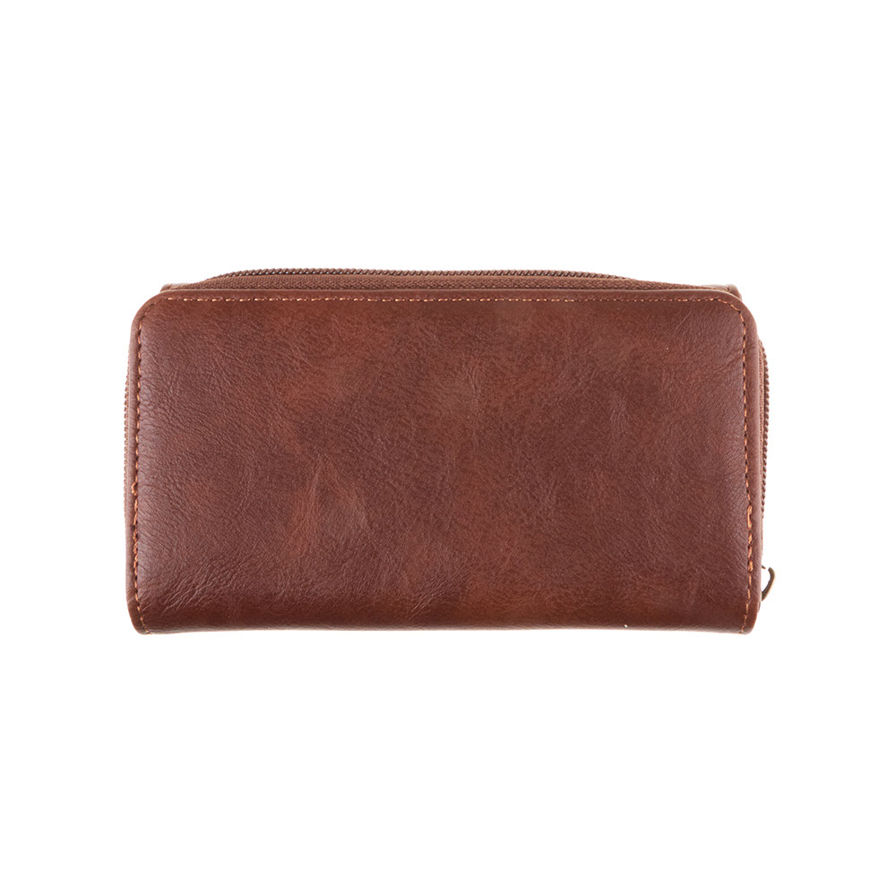 Cotton Road Wallet PU Leather Heart - Light Brown - Value Co - South Africa