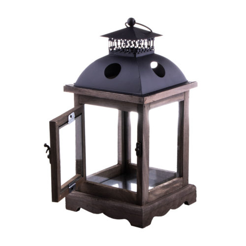 Metal And Wooden Lantern – Value Co – South Africa