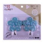 Floral Self Adhesive Wall Hooks 2'S 5117