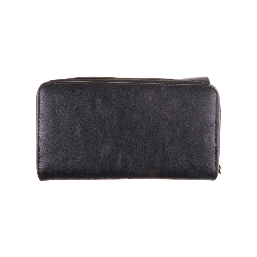 Cotton Road Wallet PU Leather Heart - Black - Value Co - South Africa